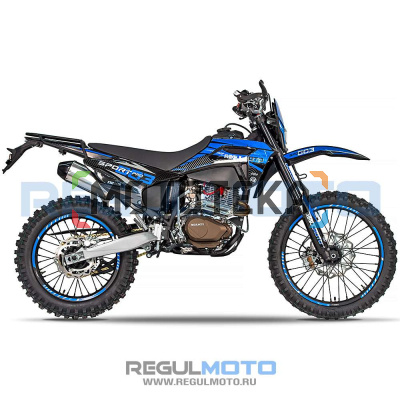 Мотоцикл кроссовый / эндуро Regulmoto (Регулмото) Sport - 003 PR PRO 300 (4 valves) 5 передач чёрный/синий с ПТС
