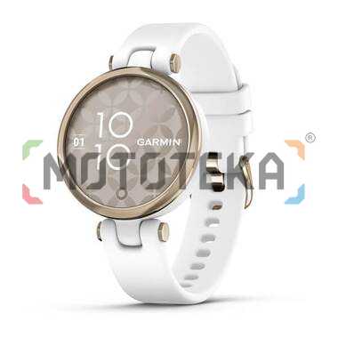Фэшн смарт-часы Garmin (Гармин) Lily-Sport Edition, Cream Gold Bezel with White Case (010-02384-10)