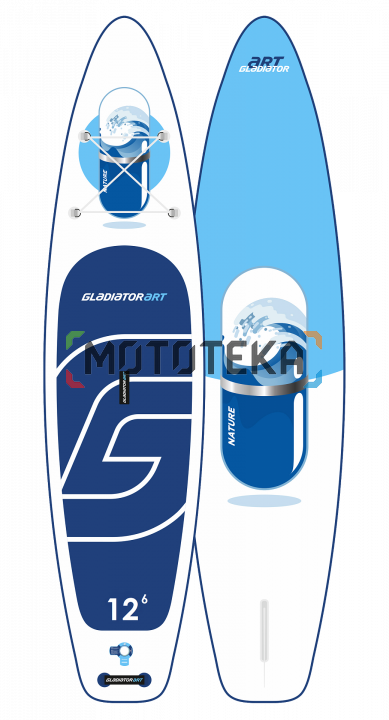 Надувная доска для sup - бординга Gladiator (Гладиатор) NATURE 12.6 (2021)