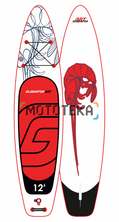 Надувная доска для sup - бординга Gladiator (Гладиатор) SHRIMP 12.6 (2021)