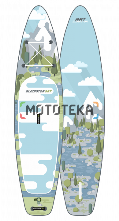 Надувная доска для sup - бординга Gladiator (Гладиатор) FOREST 12.6 (2021)