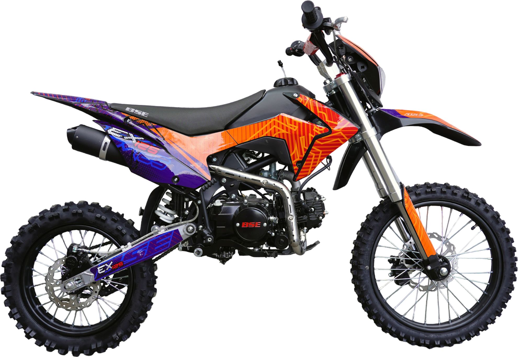 Питбайк BSE (БСЕ) EX125 14/12 Blue Orange Ant (020)