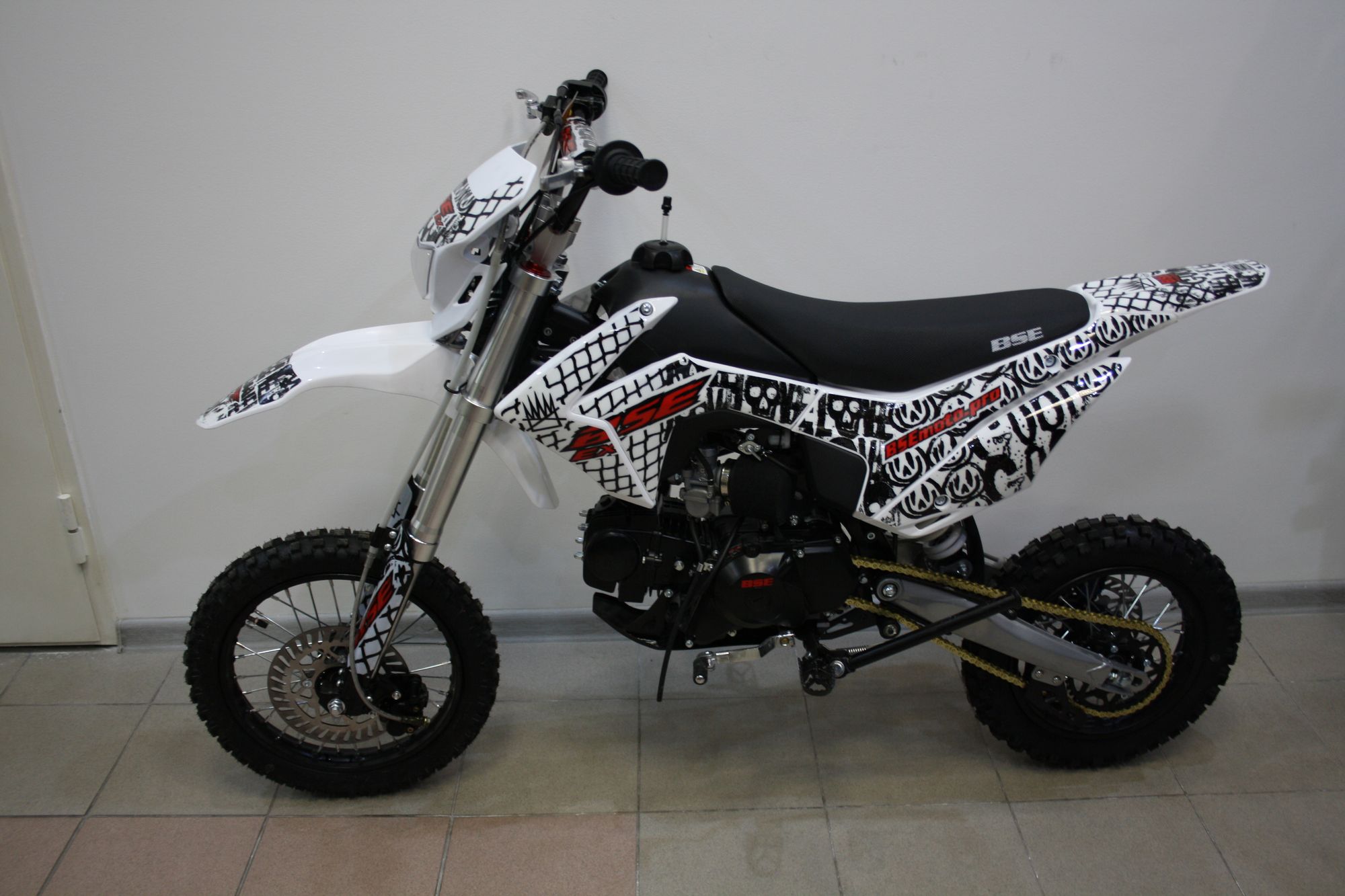 Питбайк BSE (БСЕ) EX 125e 14/12 Max13 White Red 2