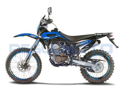 Мотоцикл кроссовый / эндуро Regulmoto (Регулмото) Sport - 003 PR PRO чёрный/синий с ПТС