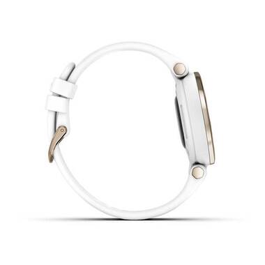 Фэшн смарт-часы Garmin (Гармин) Lily-Sport Edition, Cream Gold Bezel with White Case (010-02384-10) | Мототека
