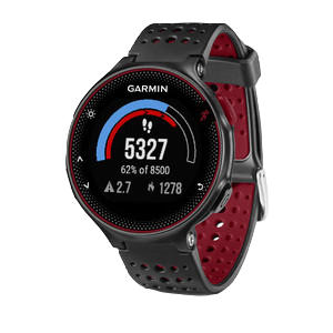 Часы Garmin (Гармин) FORERUNNER 235 черно - красные