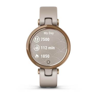 Фэшн смарт-часы Garmin (Гармин) Lily-Sport Edition, Rose Gold Bezel with Light Sand Case (010-02384-11) | Мототека