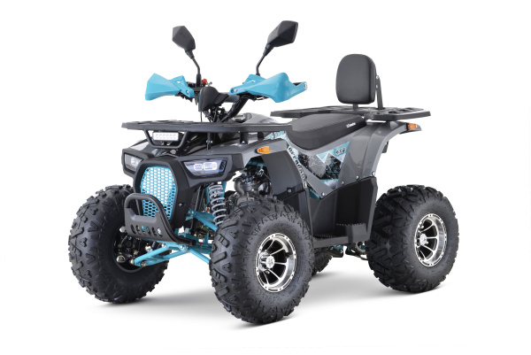 Квадроцикл подростковый FXMOTO (ФХМото) PIKE 150 чёрный/синий (машинокомплект) | Мототека