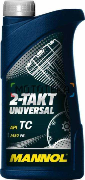 Масло моторное минеральное 7205 Mannol (Маннол) 2 - TAKT UNIVERSAL 1 л. для 2Т двигателей