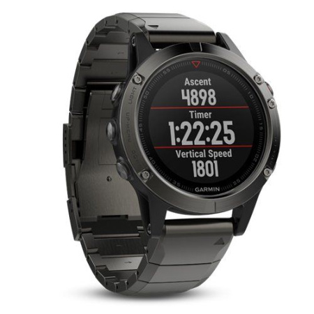 Часы Garmin (Гармин) FENIX 5X SAPPHIRE серые с металлическим браслетом - купить с доставкой, по выгодной цене в интернет-магазине Мототека