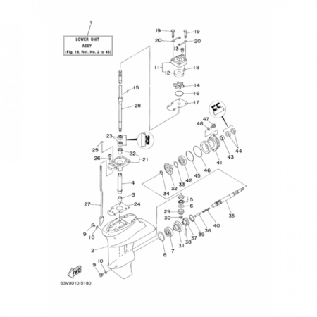 Подшипник 15FMH - 16007 шестерни передней передачи T15P (16 - 7)
