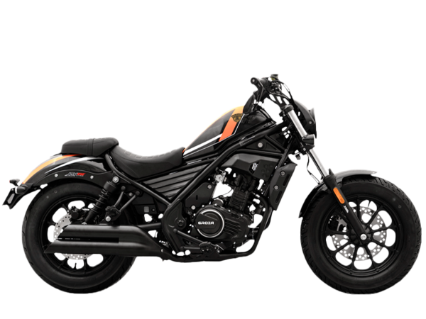 Мотоцикл дорожный GROZA (Гроза) JOY300 Sport (2025 г.) чёрный/оранжевый с ПТС | Мототека
