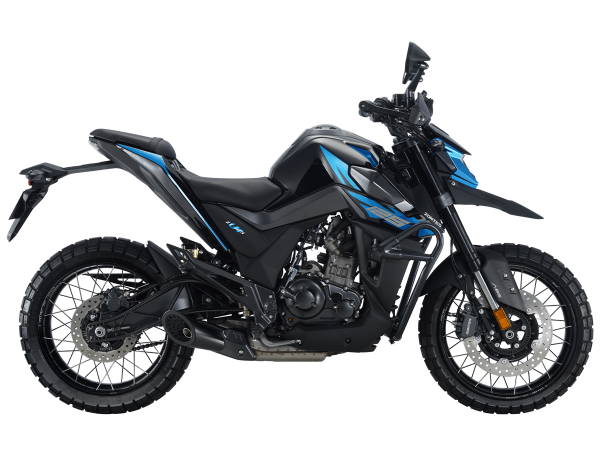 Мотоцикл дорожный Zontes (Зонтес) ZT200 - U1 (4T ZT163ML EFI) 17/17 (2025 г.) чёрный/синий с ПТС | Мототека