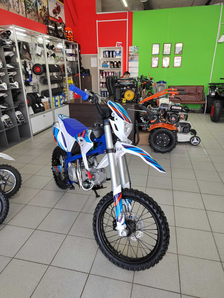 Питбайк Wels (Велс) RT 125 17/14 полуавтомат синий | Мототека
