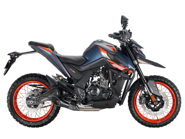 Мотоцикл дорожный Zontes (Зонтес) ZT200 - U1 (4T ZT163ML EFI) 17/17 (2025 г.) синий/оранжевый с ПТС | Мототека